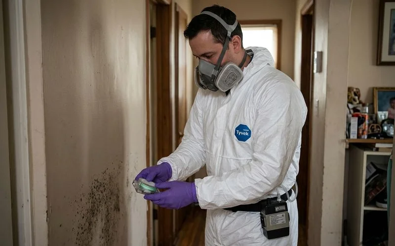 Mold Remediation — Restoration Service work in progress