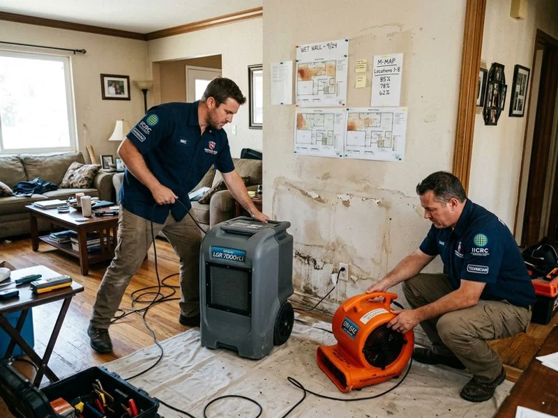 IICRC-certified restoration crew at work